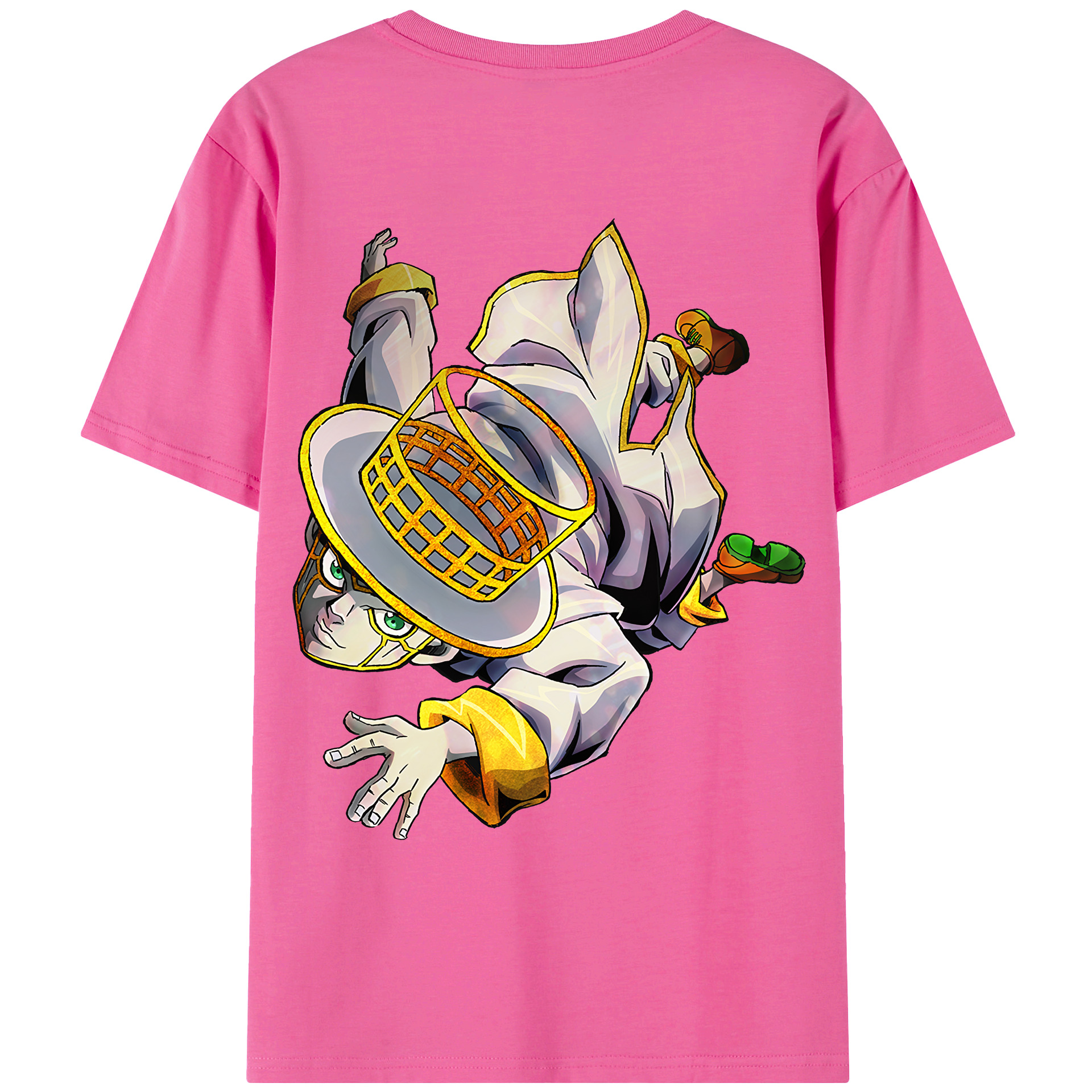 （画像用） ジョジョの奇妙な冒険 岸辺 露伴（きしべ ろはん） JoJo's Bizarre Adventure Rohan Kishibe レディース半袖Tシャツ(バックプリント)